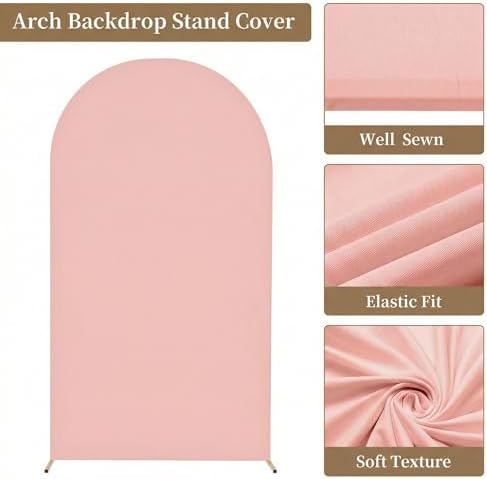 Toolterritary Metal Arch Backdrop Stand and Cover Set, 8FT, 7.2FT Party Backdrop, Easy to Assemble, Backdrop Stand for Parties, Birthday, Baby Shower - Image 5