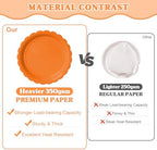 Vyntra 350 Pcs Orange Paper Plates and Napkins Party Supplies - Image 7