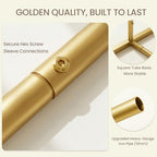 2 Pack Arch Backdrop Stand and Cover Sturdy 7.2FT ＆ 6FT Gold Metal Gold Metal Frame Balloon Arch Stand Set for Wedding Birthday Graduation Party Baby Shower Backdrop Decoration - Image 3