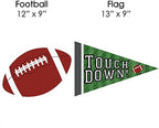 Big Dot of Happiness End Zone - Football Lawn Decorations - Outdoor Baby Shower or Birthday Party Yard Decorations - 10 Piece - Image 7