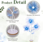 Norme 6 ft Giant Silk Flower for Decoration with Stand Artificial Decor Big Silk Flowers for Wall Backdrop Photo Props Wedding Birthday Party Baby Shower Background Decor (Blue) - Image 3