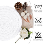 Showgeous 16 Pack White Cheesecloth Table Runner 17 x 108 Inch - Image 3