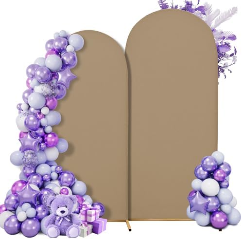 Set of 2 Wedding Arch Cover Stretchy Spandex Fabric Backdrop for Arch Stand by SUKAIKEQA