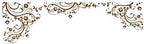 Brown Floral Décor Swirl Wall Decal Designs. Edge to Edge Wall Decal. 100in x 29in. Easy to Apply & Removable. - Image 3