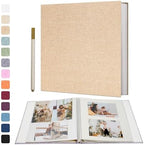 Vienrose Self Adhesive Photo Album, 60 Pages, 11 x 10.6 in, Khaki by Vienrose