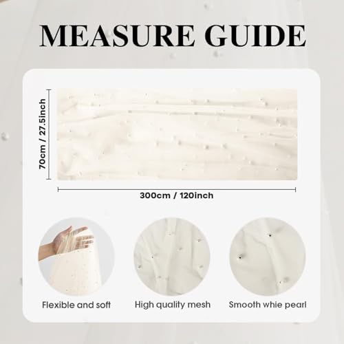 Artoid Mode 10-Pack Pearl Beige Gauze Table Runner 10FT Home Decor - Image 6