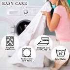 Wish Care White Polyester Table Clothes for 4 Foot Rectangle Tables, Wrinkle Free Fitted Table Cover with Pleated Ruffle Table Skirt for Birthday Party Wedding Trade Show Event Display - Image 6