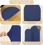 Navy Blue Arch Backdrop Cover Set of 2 Navy Blue Arch Cover 7.2 and 6ft Wedding Arch Cover Stretchy Backdrop - Image 6