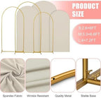 7.2FT Wedding Arch Cover – Stretchy Spandex Fabric Backdrop for Arch Stand - Image 3