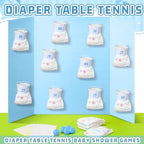VioraWhite 60 Pcs Funny Baby Shower Diaper Games, Blue - Image 2
