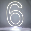 LED Neon Signs Number 6 Birthdays Decor Neon Lights Party USB Plus Battery Case Light up your baby's birthday with our Neon Number Six Sign (Number 6) by NUOSHANZS