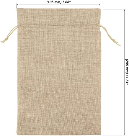 MOUYAT 30 PCS 8 x 12 Inch Burlap Bags with Drawstring, Reusable Burlap Drawstring Gift Bags, Party Favor Sacks Bulk for Wedding Party Christmas Birthday Presents Snacks Jewelry Kitchen Storage - Image 2
