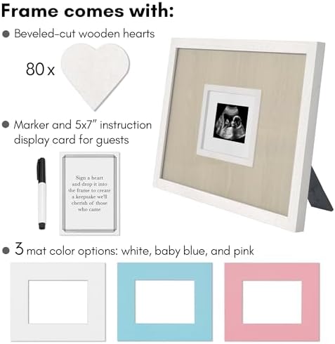 Americanflat 12x16 Shadow Box Frame - Matted to 3x4 - White - Image 3