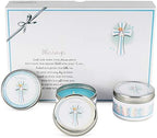 Premium Baptism Favors for Boys | Unique Christening Favors with Soy Wax Candle | First Communion Favors | Christian Party Favors Gift Set for Guests | 6-Pack Blessings Candle Set by MajesticZen