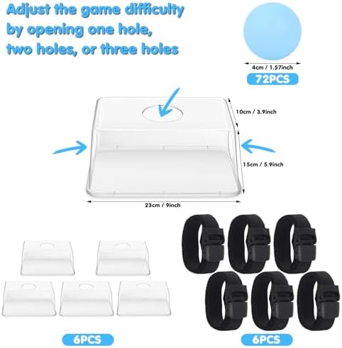 6 Sets Baby Shower Games Funny Bridal Shower Games Activities - Funniest Baby Shower Game Ever, Ice Breakers for Boy or Girl, Ping Pong Twerk Game (Blue) - Image 4