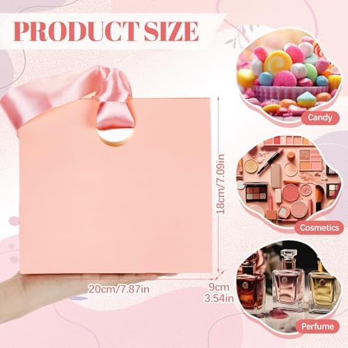 Feifeiya 30 Pcs Small Pink Gift Bags with Ribbon Handle - Image 2