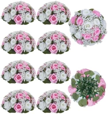BLOSMON Flowers Balls Wedding Centerpiece: 2 Pcs, Lifelike Appearance by Blosmon