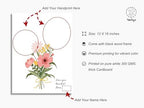 TwoDays Flower Bouquet Handprint Art Craft DIY Kit, Unique Gifts for Mom from Daughter or Son for Mother's Day Birthday Christmas, Gift for Grandma. (Floral-1, Black) - Image 4