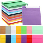 SATINIOR 300 Pieces Invitation Envelopes V Flap,A7,Multicolor by SATINIOR
