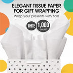Crown Display White Tissue Paper for Gift Bags 20" X 30" 1000 Sheets - Image 3