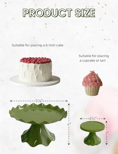 6 Pcs Mini Cup cake stand for Party, Wedding, Birthday, Baby Shower, Anniversary (Retro) - Image 2