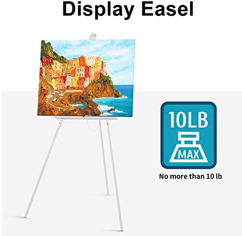 Falling in Art 65" A-Frame Wooden Tripod Easel Stand (White) - Image 6