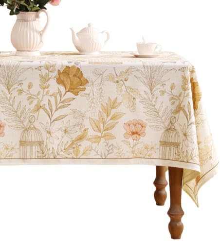 patdrea Designer French Farmhouse Fall Tablecloth,Rectangular,102"x63" by Welcometopatdrea