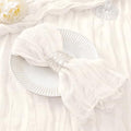 DeZerlor Ivory White Washable Cheesecloth Napkins Set of 50 for Party by DeZerlor