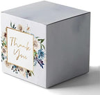 Paper Box - Mini Favor Box For Baby Shower 4x4x4 Inches Paper Gift Boxes, Candy Paper Box For Party Favors, Baby Shower Floral, Girl Theme- Pack Of 20 by Inkdotpot