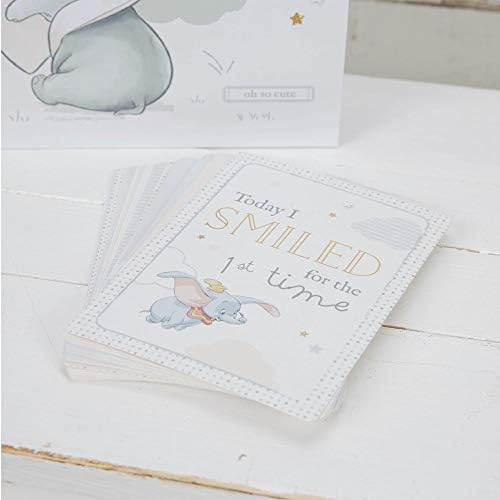 Widdop Disney Baby Dumbo Elephant Photo Album and Milestone Card Boxed Set - Image 3
