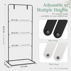 EMART Wedding Welcome Sign Stand 68'' Black Adjustable Easel Display Stand - Image 5