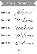 Personalized Horizontal Purple Lavender Floral Wedding Welcome Sign, Customized Rehearsal Dinner Couples Shower Anniversary Party Sign, Poster, Foam Board, Canvas - Image 3
