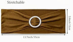 Spandex Chair Sashes, Light Brown, Pack of 50 - Image 3