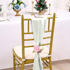 fani Silver Satin Chair Straps Bows,60 PCS 7x108 Inch,Chair Sash - Image 4