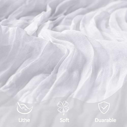 12 Pack 23 x 120 Inch White Table Runner 10Ft Cheesecloth - Image 5
