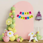 Arch Backdrop Stand and Cover Set, 7.2ft Arch Stand with Pale Pink Cover - Image 5