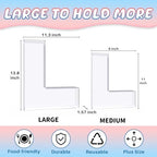 13.8" Extra Large Acrylic Letter Charcuterie Board Box, Reusable Fillable Letter Cake Candy Dish Display Serving Tray for Birthday Anniversary Party Decoration (L) - Image 2
