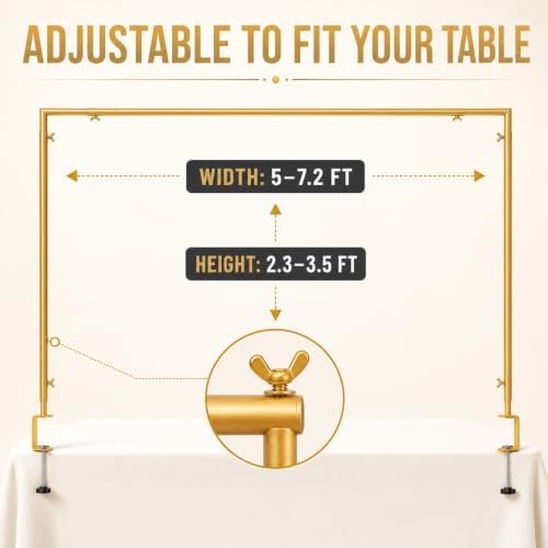 Over Table Arch Kit for Flowers, Garlands and Event Decorations - Image 2