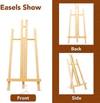 AROIC 8 Pack 15 Inch Wood Easels, Easel Stand for Painting Canvases - Image 4