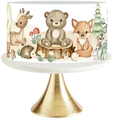 WOODLAND BABY SHOWER CAKE TOPPER CAKE WRAP Woodland Birthday party by Handmade
