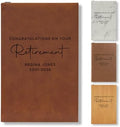 On The Rox Personalized Retirement Journal for Women and Men - Custom Retirement Book with Name and Date - Retirement Gift for Officemates, Coworker and Boss - Small & Large Sizes by OnTheRox