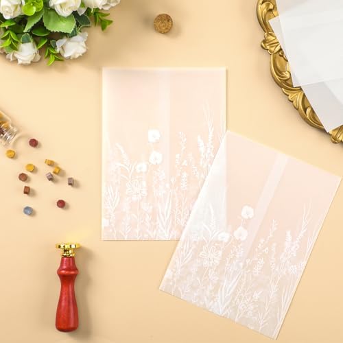 Fullhawl 150 Pcs Vellum Jackets for 5x7 Invitations Bulk,Classic - Image 5