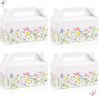 50 PCS Wild Flower Gift Boxes, Spring Party Favor Treat Birthday Candy Box by Unknown