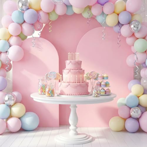 3PCS Metal Arch Backdrop Stand,6+6.6+7.2FT with Covers,Balloon Arch Stand - Image 6