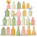 TBWIND 24 Pcs Colorful Glass Bud Vase Set，Small Flower Vases by TBWIND