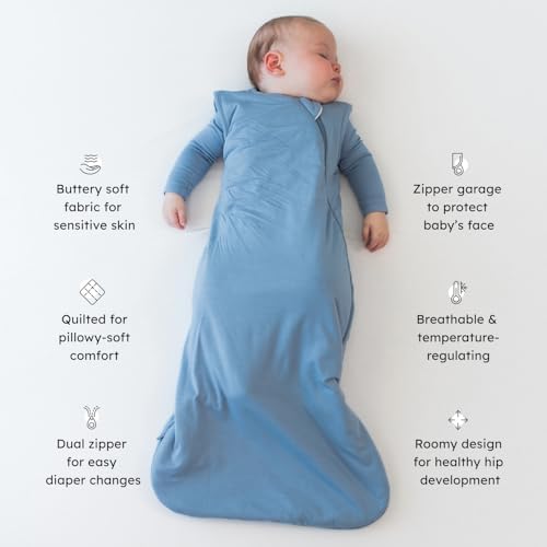 KYTE BABY Sleep Bag 1.0 TOG, Rayon Made From Bamboo Wearable Blanket, Dual Zipper For Infants And Toddlers Nursery Essentials - Image 3