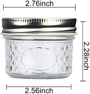 Accguan Mini Mason Canning Jars,4 oz Glass Jars with Regular Lids 40Pcs - Image 2