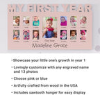Let's Make Memories Personalized Baby's First 12 Months Photo Frame - Picture Frame for New Parents - Baby Shower - Newborn - Nursery - Blue - Image 3