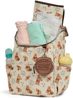 Disney Diaper Bag Backpack with Changing Pad Winnie the Pooh – 16” Nylon Baby Bag for Parents, Insulated Bottle Holders, Multiple Storage Pockets - Image 5