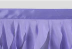 leegleri 9FT Lavender Purple Curly Willow Tulle Tutu Table Skirt for Rectangle or Round Table,Ruffle Table Skirts for Mermaid Party Baby Shower Decoration(9ft Table Skirt) - Image 7